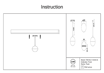 Инструкция / Схема для TR018-2-10W4K-B